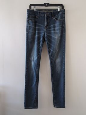 American Eagle Outfitters Extreme Flex Blue Skinny Jeans Size 32 x 34